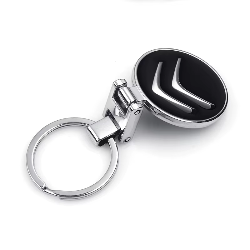 Porte-clés creux en métal pour voiture, 1 pièce, accessoires pour citroën C1 C2 C3 C4 Grand Picasso C4L C5 C-ELYSEE Berlingo Cactus DS