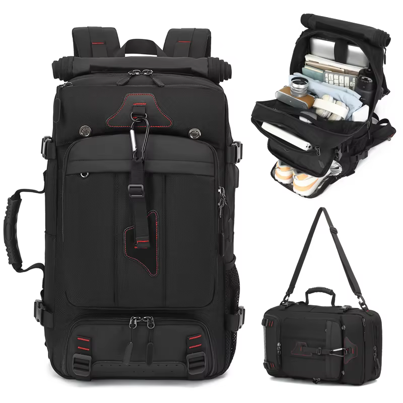 Sac à dos de voyage pour hommes, sac à dos décontracté pour hommes pour les voyages, grand sac à dos pour les voyages, 70 litres L, capacité super grande