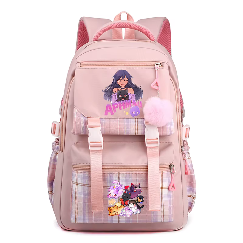 Aphmau imprimer sac à dos mignon dessin animé Sport sac à dos pour garçon fille Kawaii sac à dos ordinateur portable adolescent voyage voyage sac à bandoulière