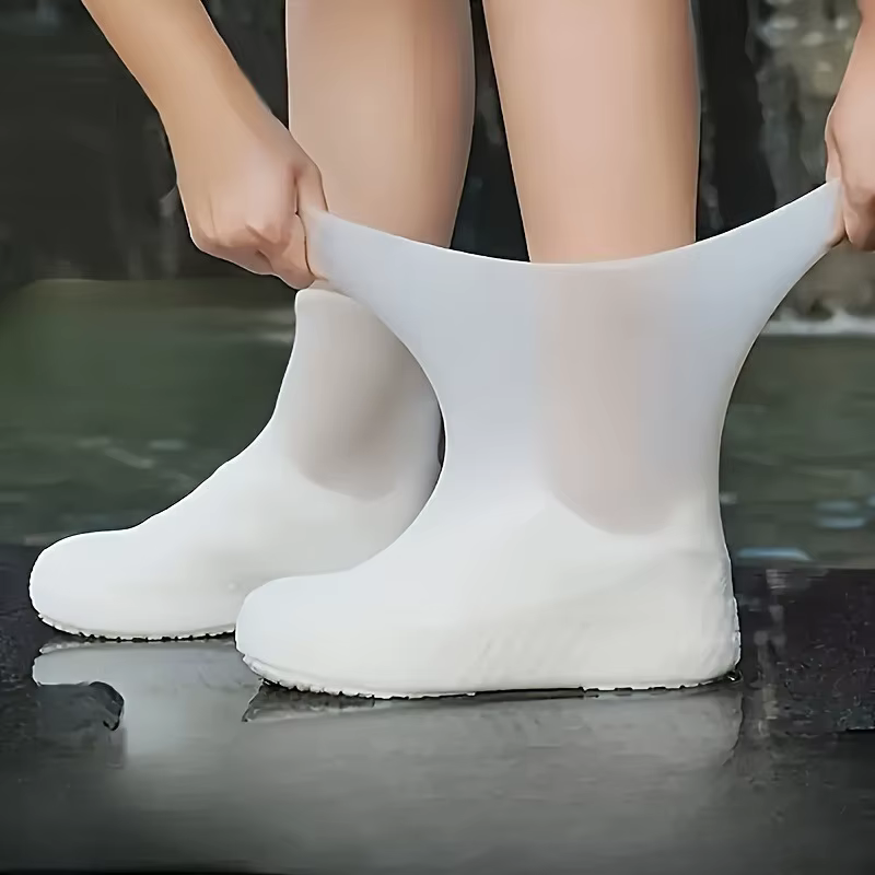 Couvre-chaussures imperméables et résistants à l'eau, réutilisables et antidérapants, universels pour hommes et femmes |   durable, élastique, facile à nettoyer