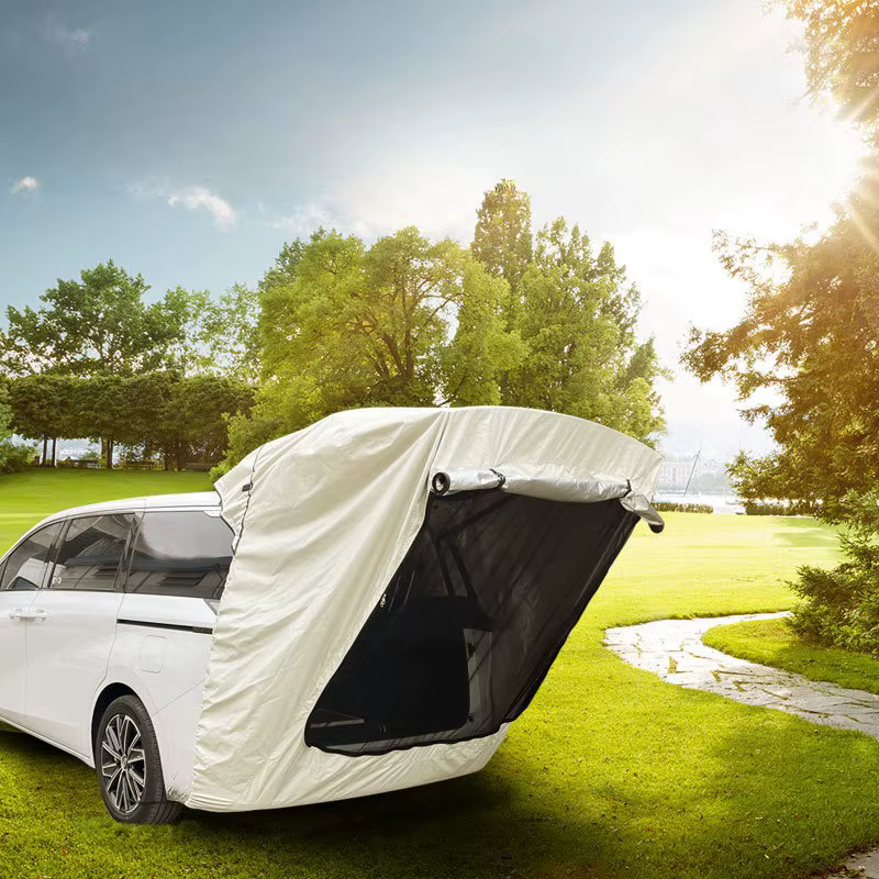 Sans poteaux de Support! Tente arrière MPV spécial camping en plein air queue de voiture multifonction Extension de toit pare-soleil étanche à la pluie anti-moustique
