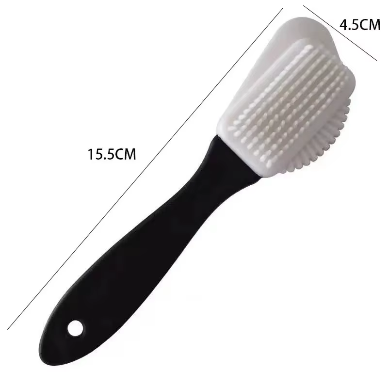 Brosse à chaussures de nettoyage à 3 côtés