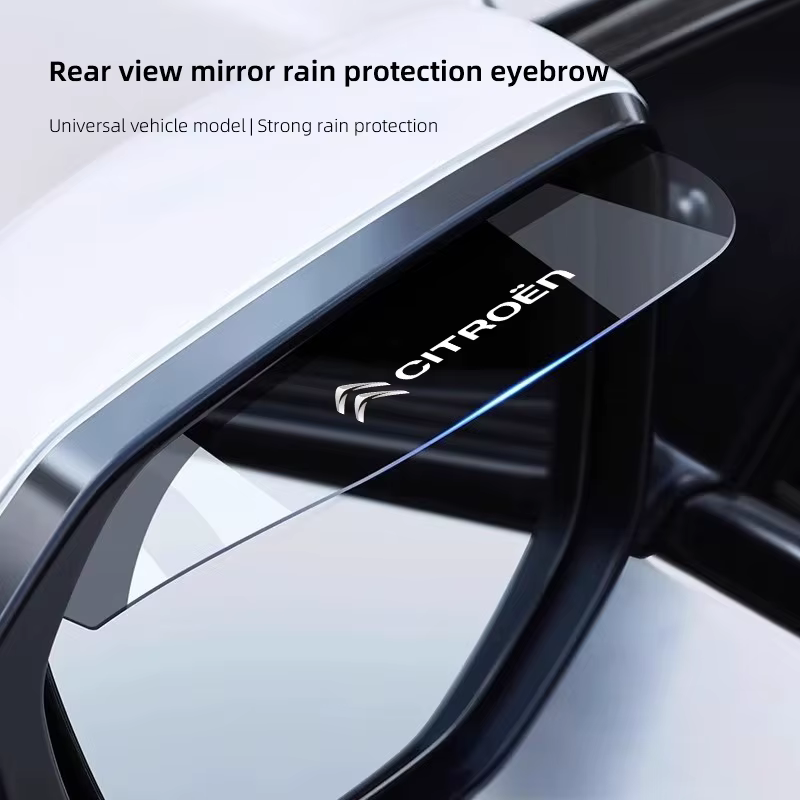 Accessoires pare-pluie pour rétroviseurs de voiture Citroën C4 C3 C5 C5X E-C4 X E-C3 C-Elysee Berlingo C1 C6 C-Crosser