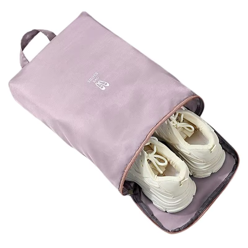 Sacs à chaussures pour voyage, pochettes à chaussures pliables et imperméables, organisateur, pochette légère en tissu Oxford avec grande capacité pour voyager