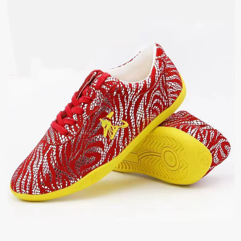 Chaussures chinoises de Wushu en cuir véritable
