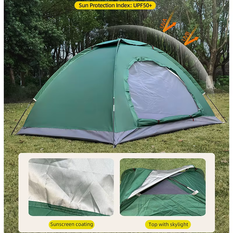 Tente de camping en plein air