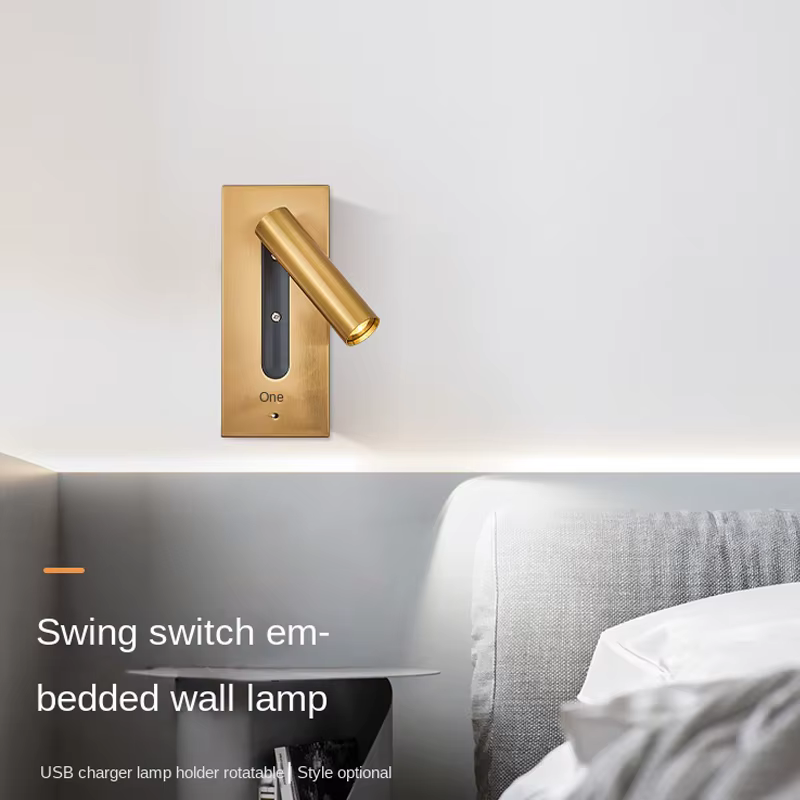 Lampe murale d'intérieur avec chargeur USB