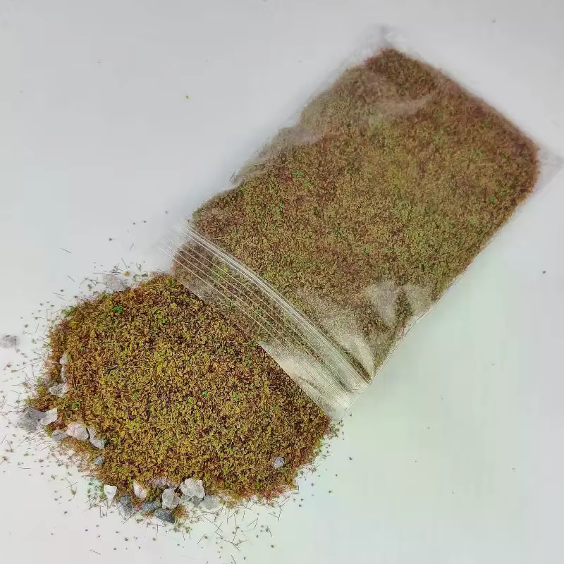 Table de sable de pelouse simulée, 30 g/sac, aménagement de paysage Miniature avec végétation de pierre, modèle de bricolage mixte avec poudre d'herbe en pierre