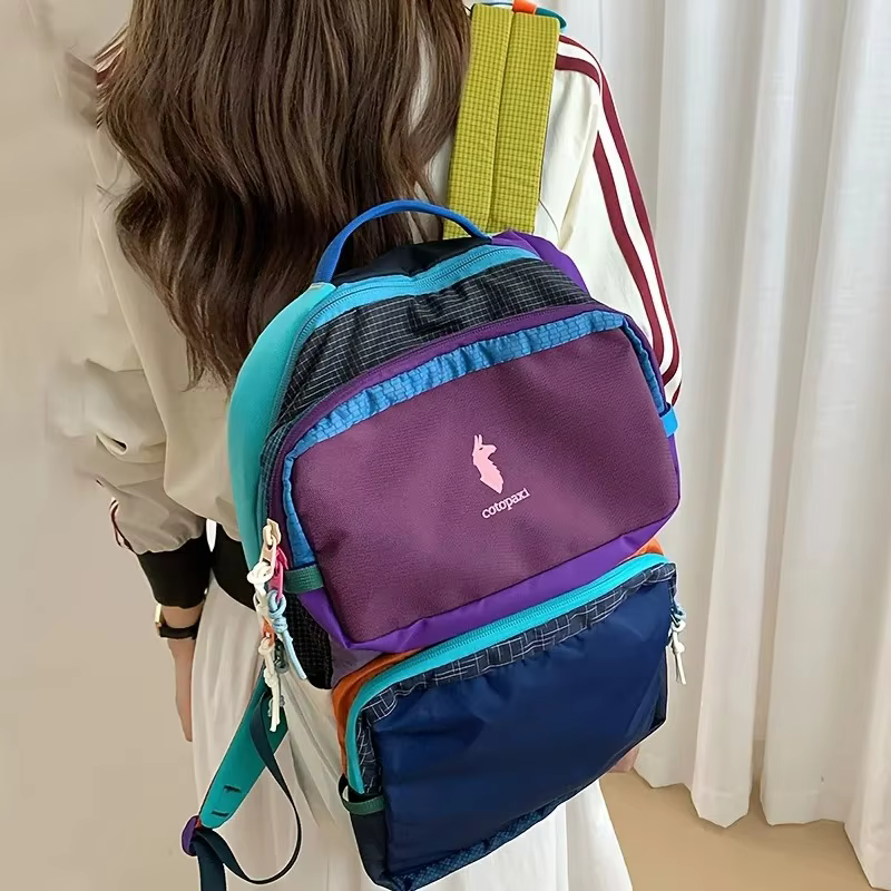 Sac à dos Alpaca multicolore unisexe léger et polyvalent pour le sport