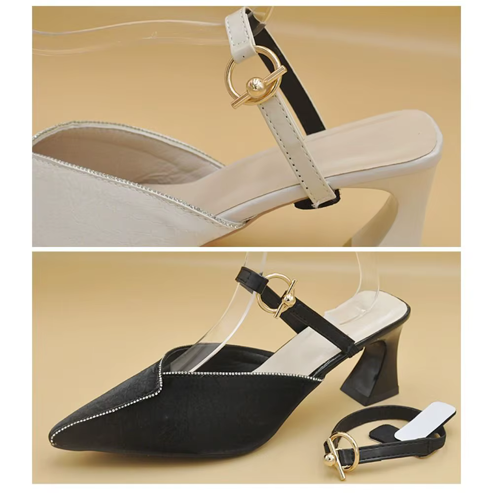 Sangles de chaussures détachables avec boucle pour maintenir les talons lâches, ceinture antidérapante pour escarpins, bande élastique pour la cheville