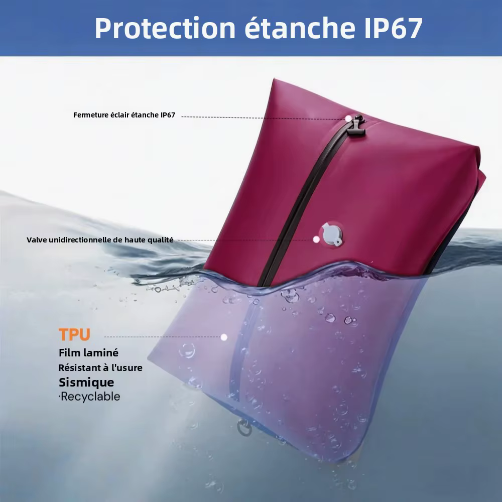 Sacs de compression sous vide portables pour le camping et les voyages