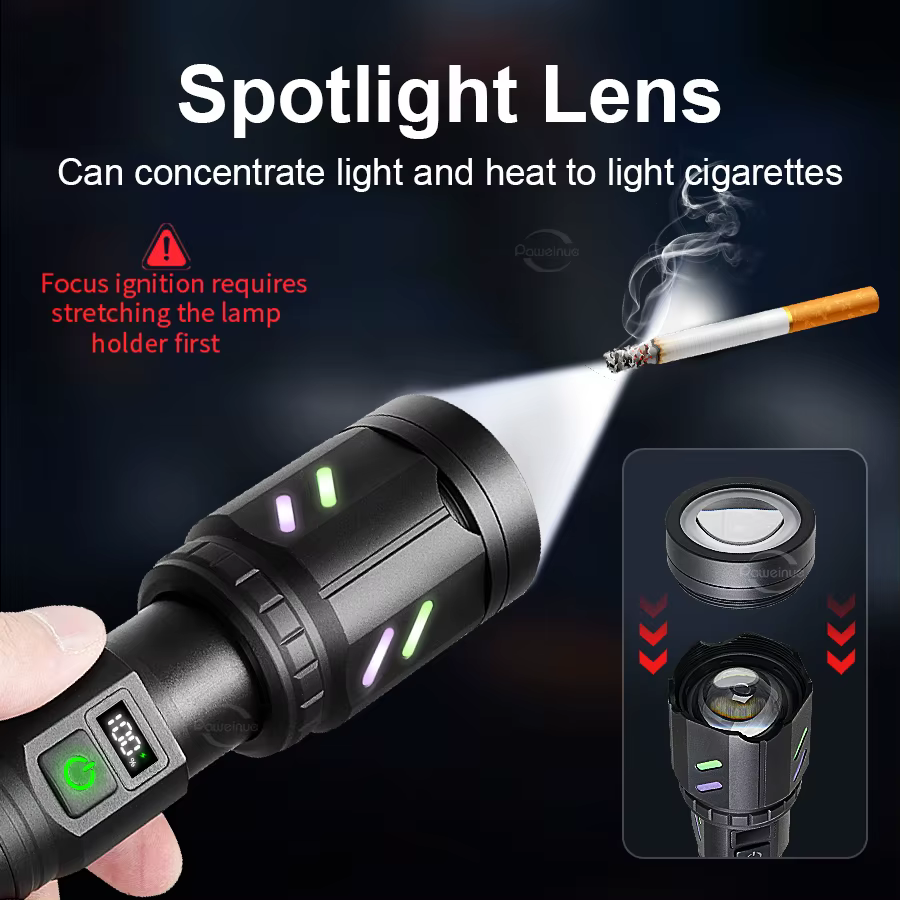Lampe torche LED la plus puissante de 2025 – Allumage concentré