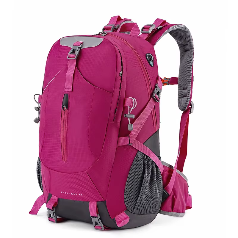 Sac à dos de voyage de couleur unie 40L pour sports de plein air