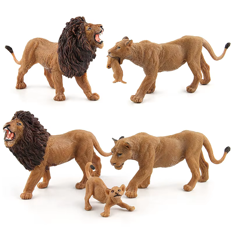 Modèle de lion simulé réaliste