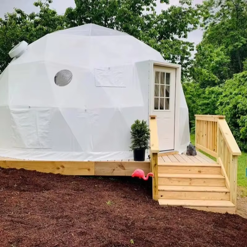 Dôme de glamping, tente dôme transparente