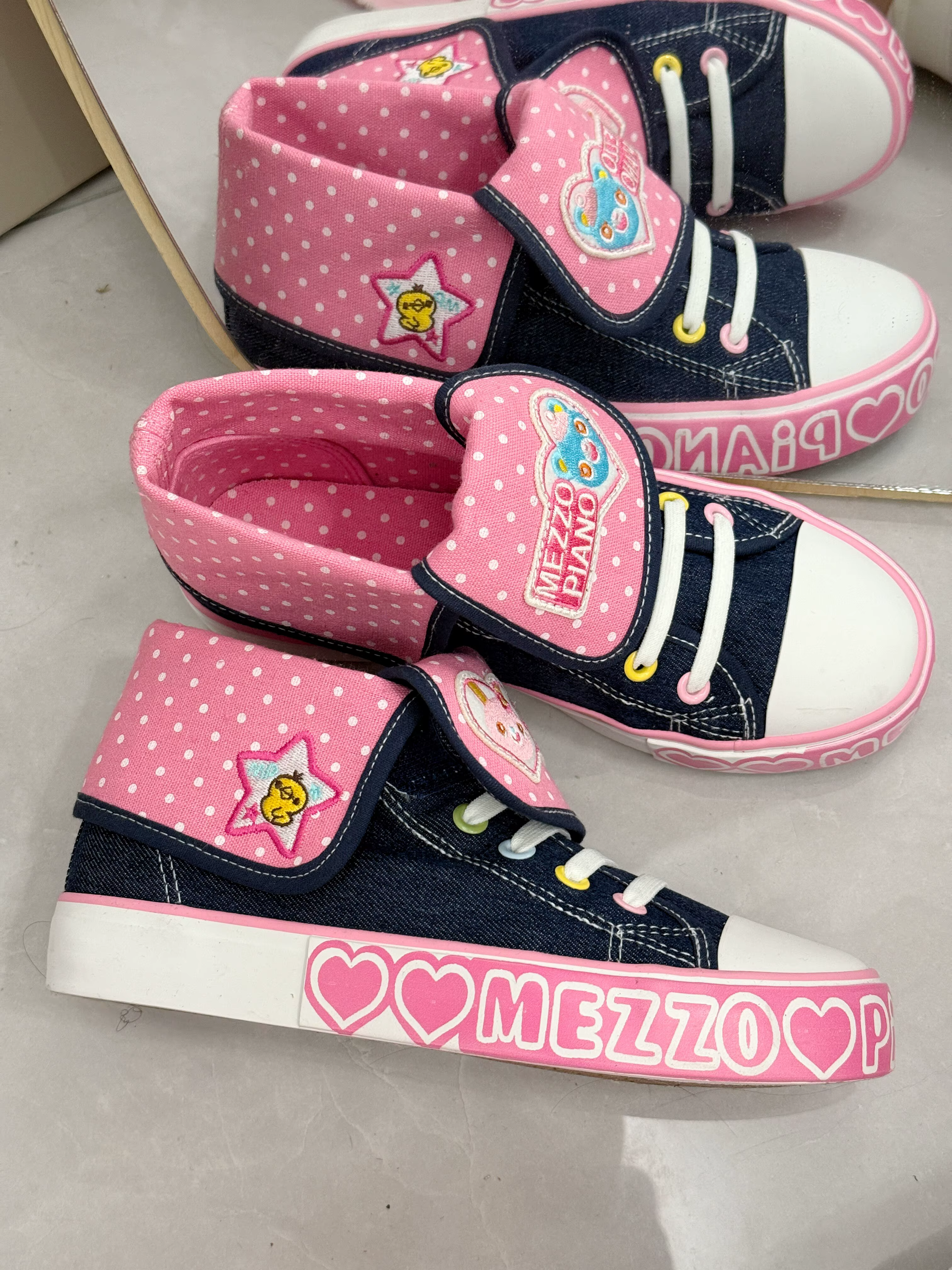 Chaussures en toile décontractées pour étudiantes, style japonais original, broderie de dessins animés, en jean, nouvelle collection printemps-été, mignonnes et kawaii