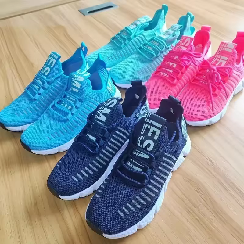 Chaussures de yoga pour femmes, légères, respirantes, couleur unie, décontractées, pour la gym, le shopping, le bureau et la marche