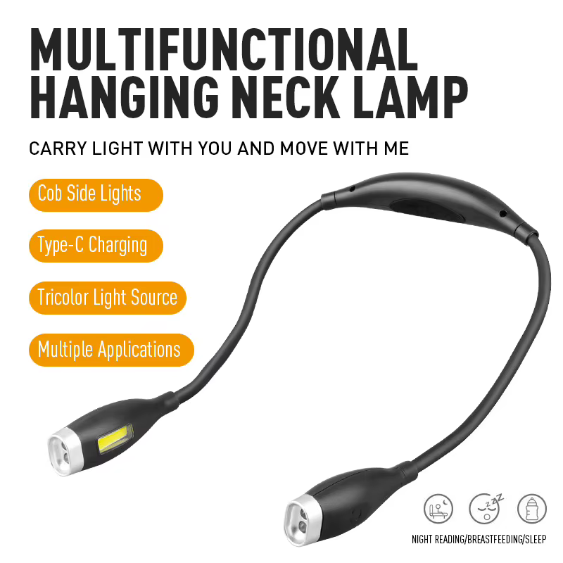 Lampe de cou de lecture LED portable