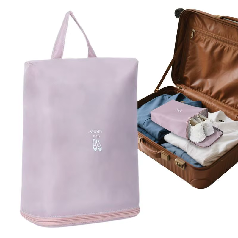 Sacs à chaussures pour voyage, pochettes à chaussures pliables et imperméables, organisateur, pochette légère en tissu Oxford avec grande capacité pour voyager