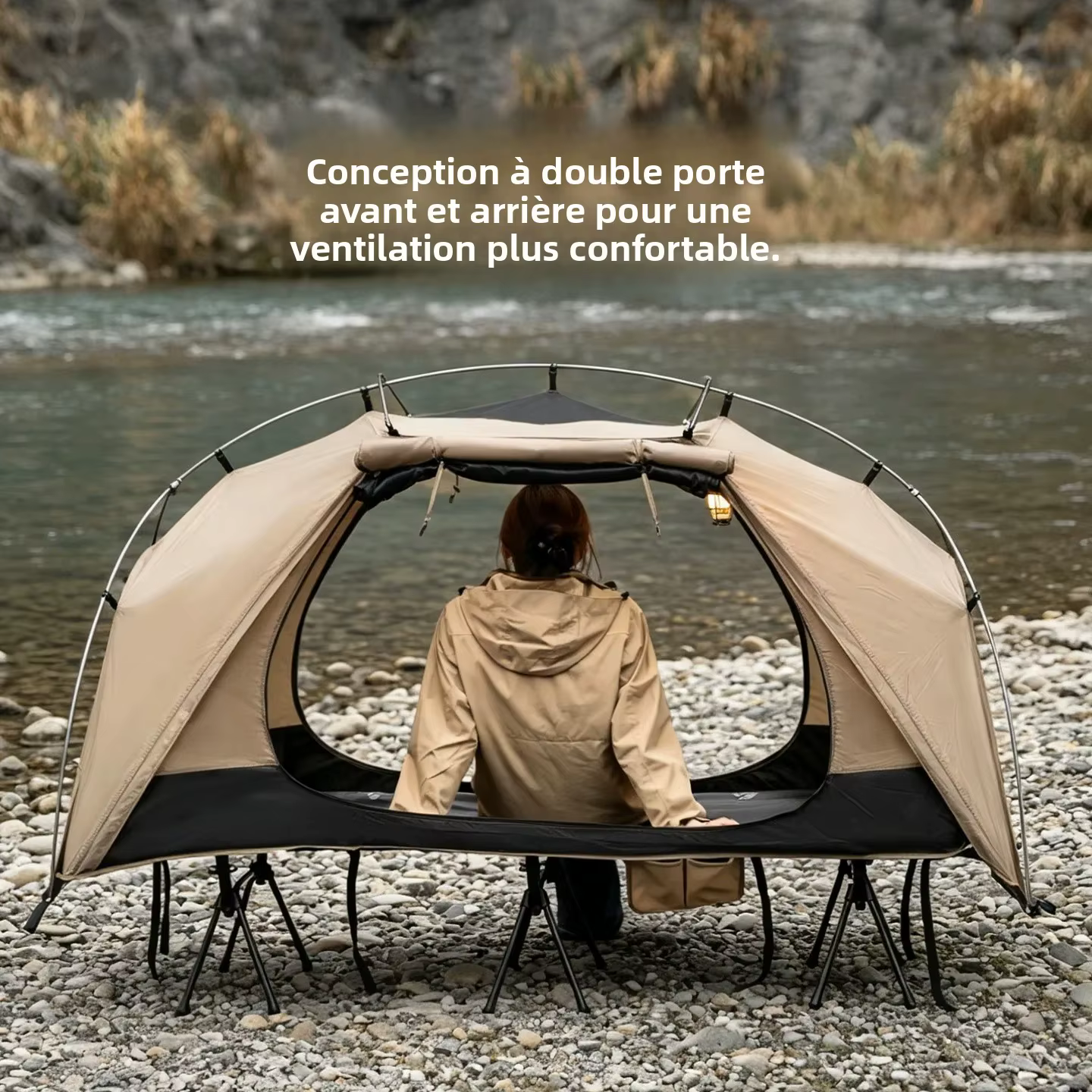 MOUNTAINHIKER Tente-lit de camping individuelle