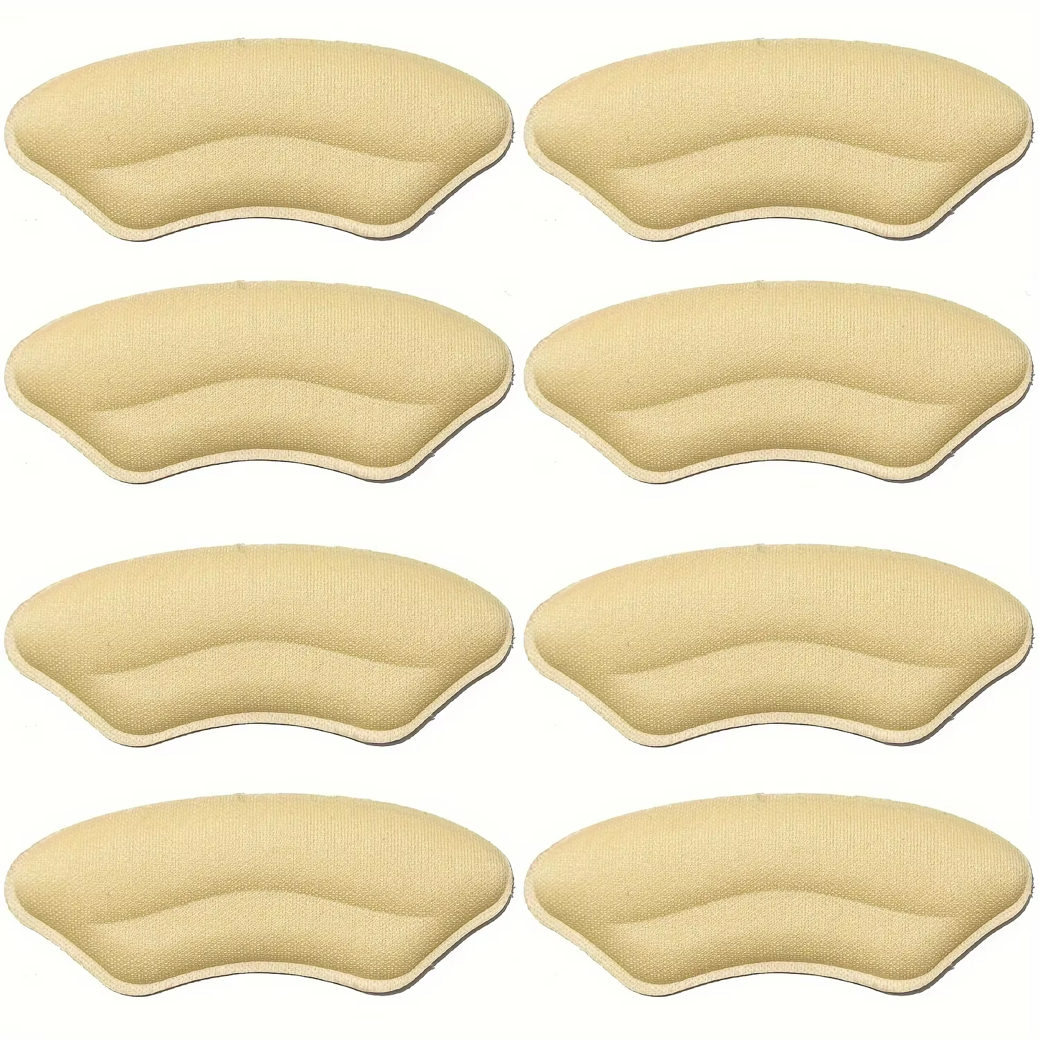 Lot de 8 coussinets de talon pour chaussures trop grandes, protections de talon auto-adhésives, inserts de talon améliorant l'ajustement et le confort des chaussures, empêchant le glissement du talon