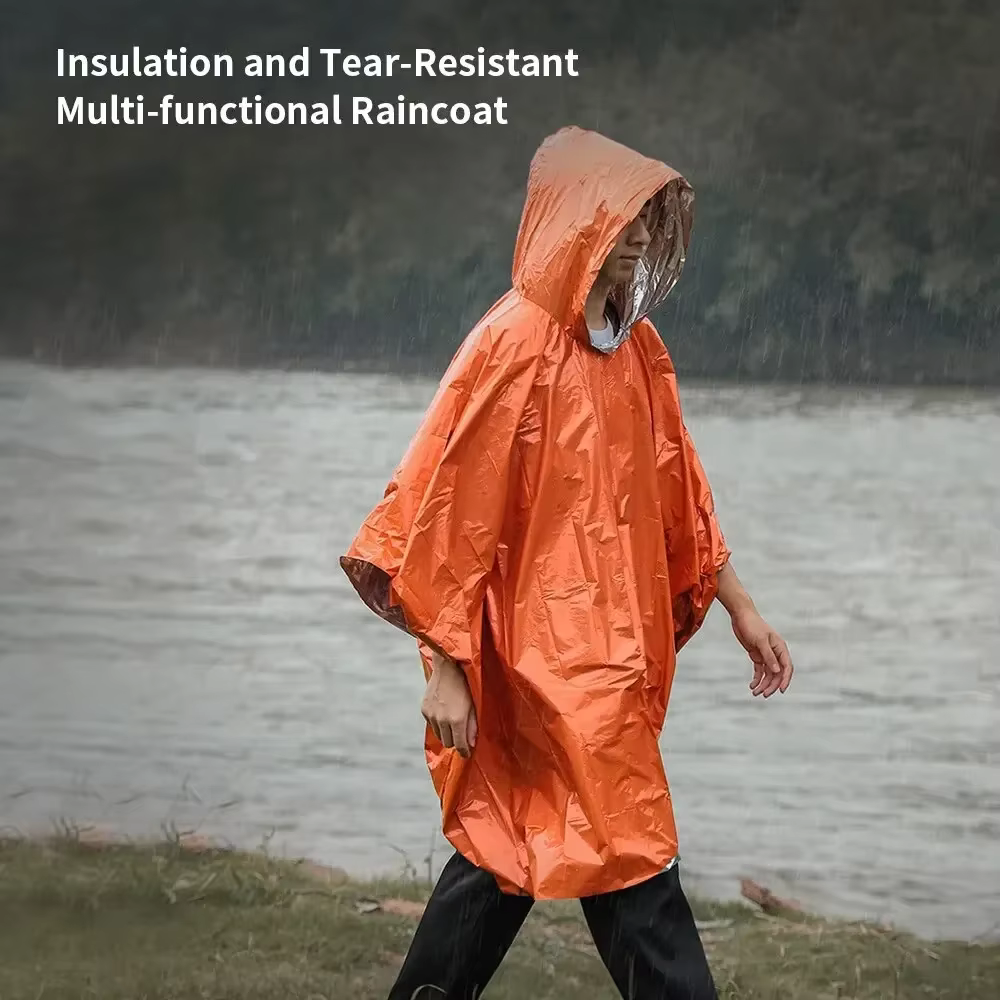 Poncho imperméable d'urgence