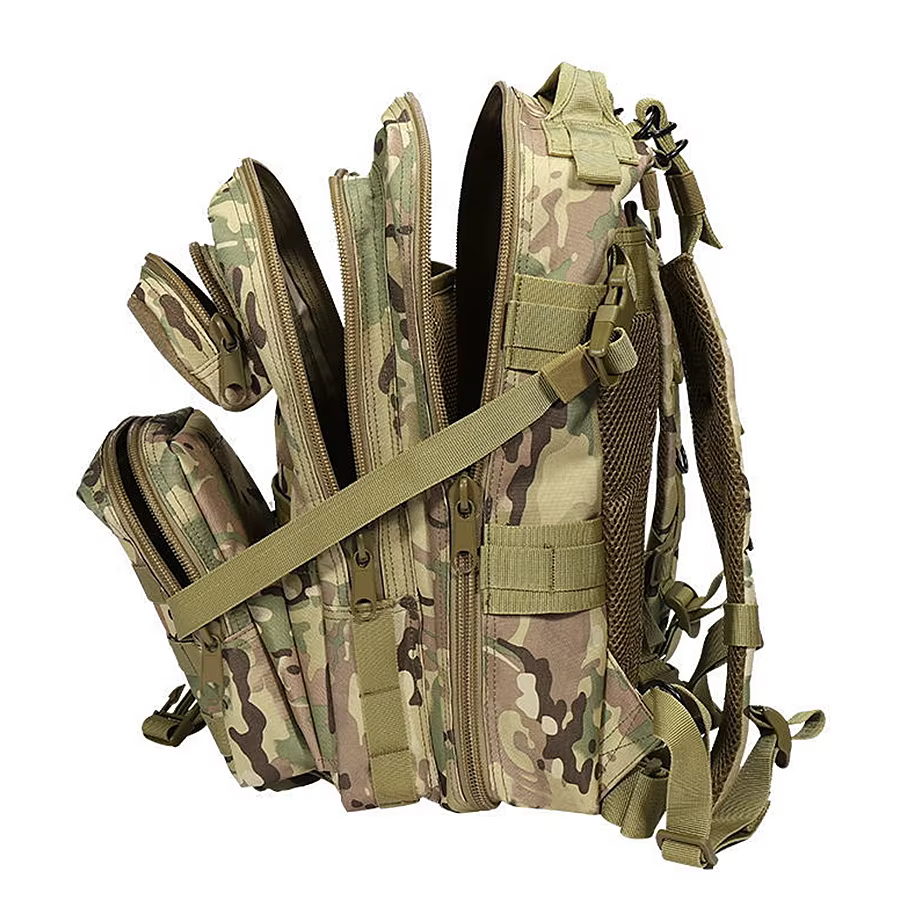 YAKEDA 26L Sac à dos de sport multifonctionnel Polyester 600D Matériau résistant aux déchirures et à l'usure avec poches multicouches