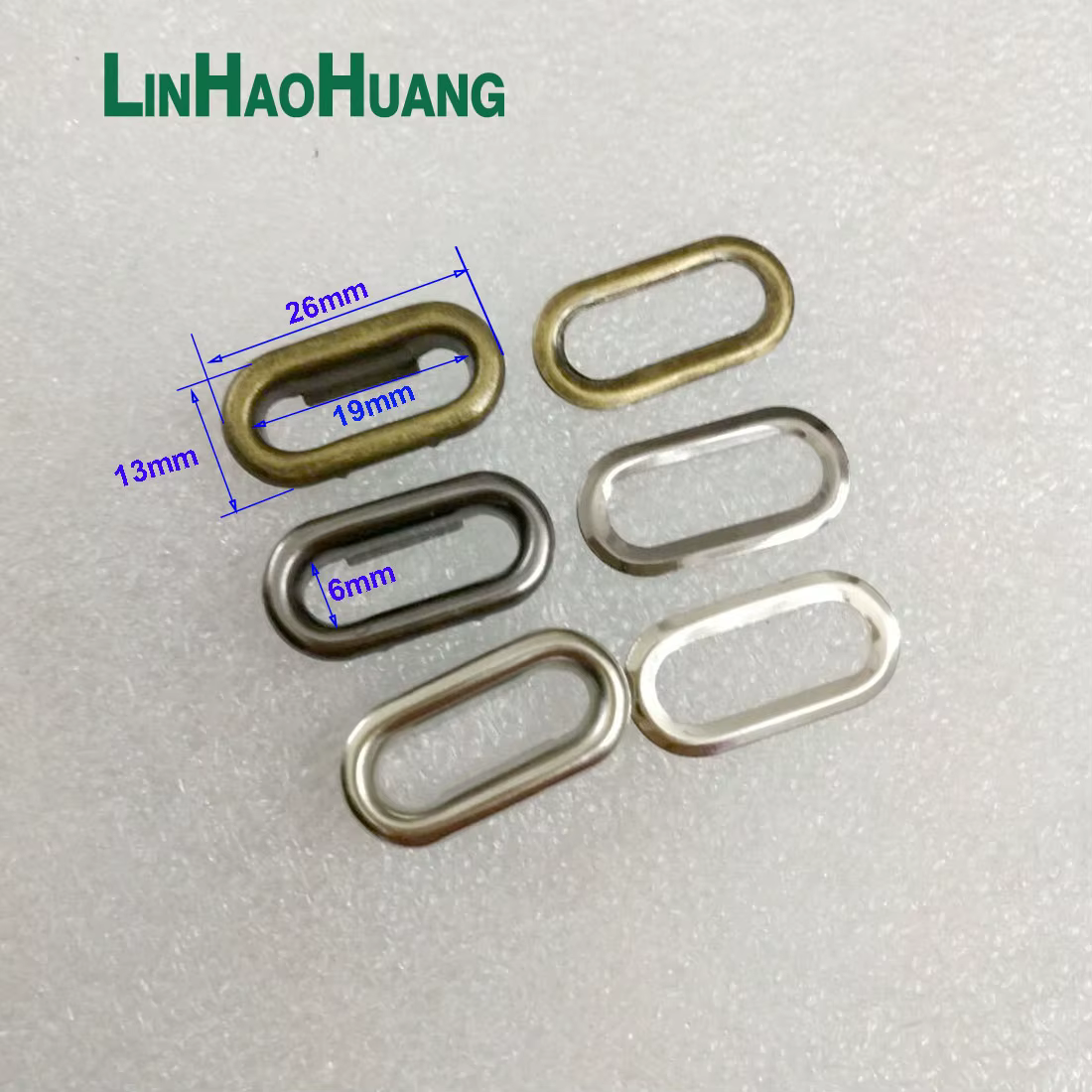 200 œillets ovales en métal de 19mm pour artisanat du cuir, bricolage, scrapbooking, ceinture, sac, étiquette, accessoires pour vêtements + outils