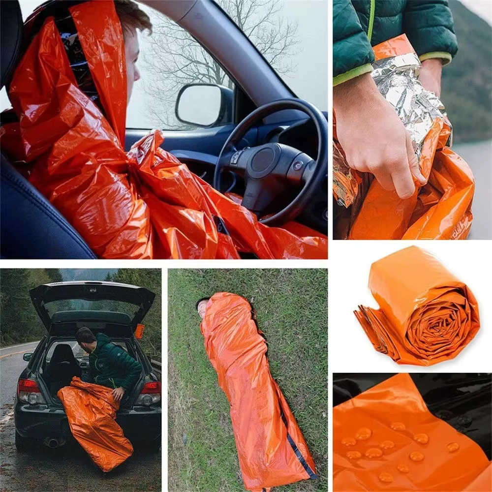Sac de couchage d'urgence pour équipement et fournitures de survie