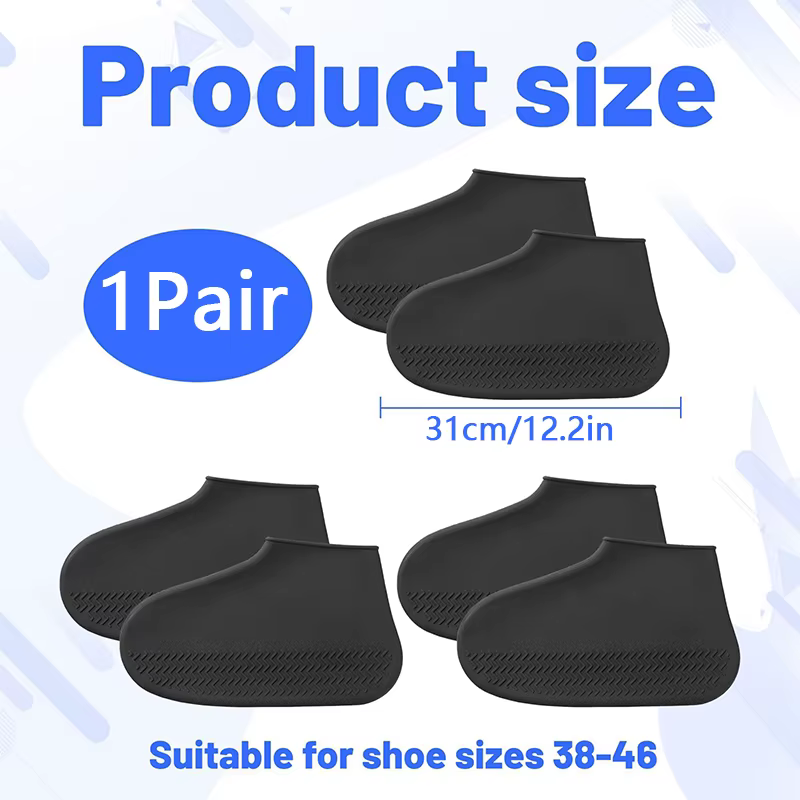Couvre-chaussures de pluie imperméables réutilisables