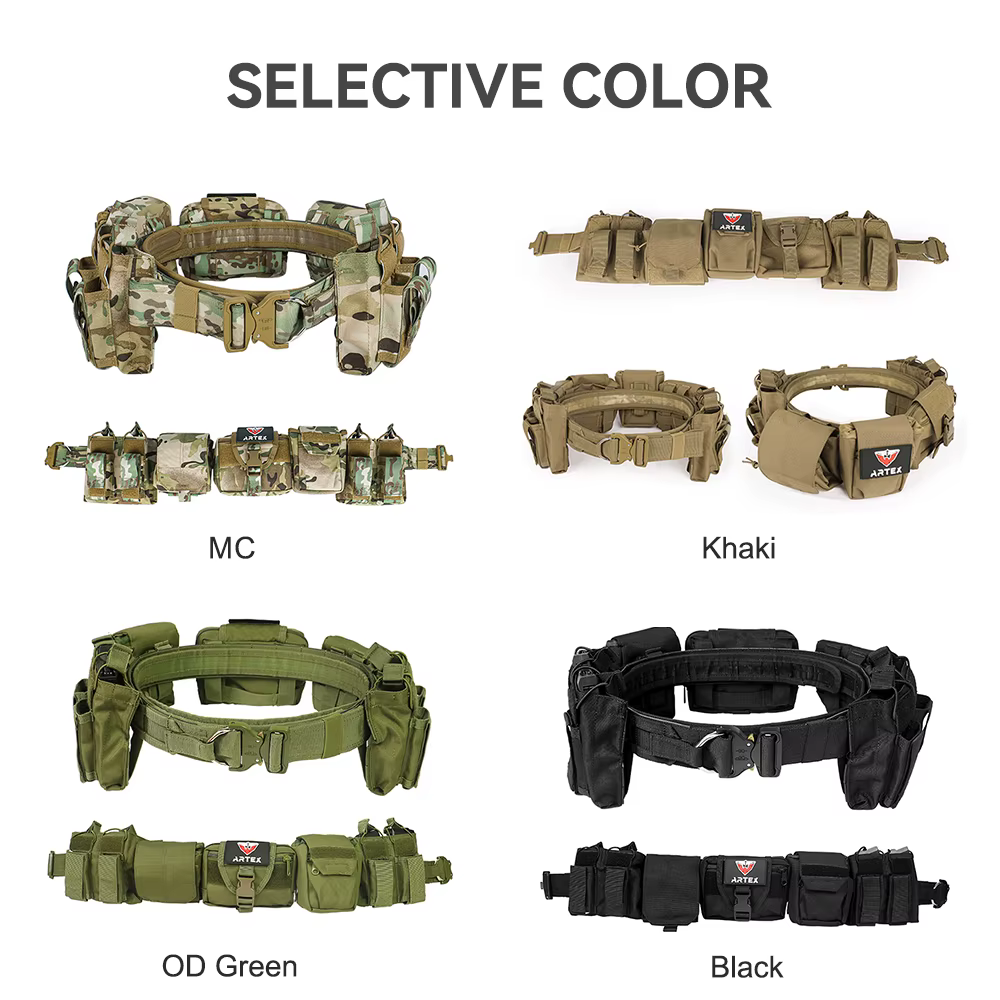 DulWaist-Ceinture utilitaire de combat de chasse en poly airsoft, ensembles de sacs, pocommuniste d'accessoires, devoir, environnement