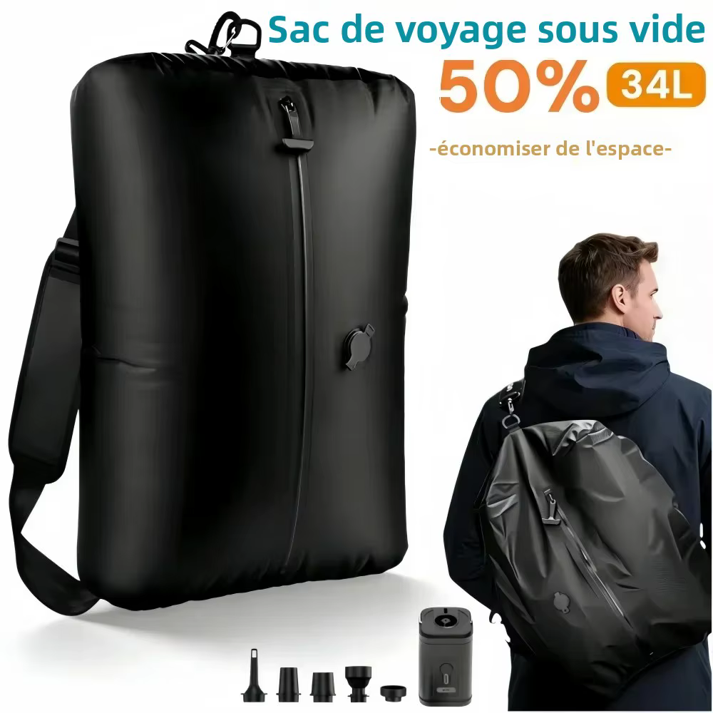 Sac à dos de compression sous vide 34L avec pompe à air