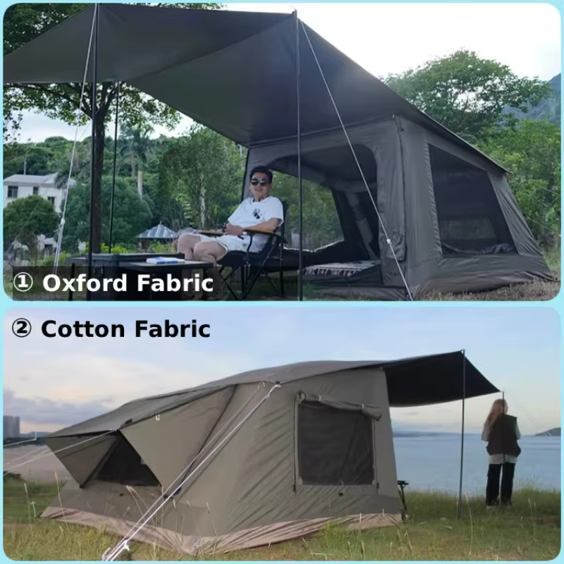 Système de tente pneumatique extensible : connectez plusieurs chambres