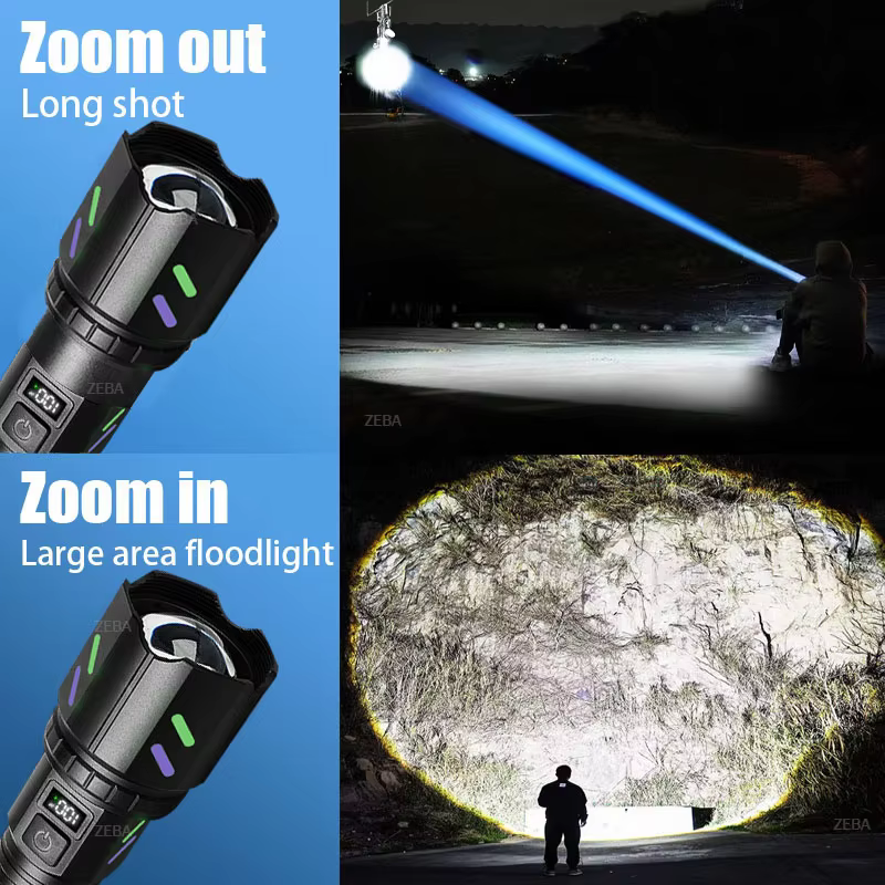 1000000 LM – lampe de poche Ultra-haute et puissante