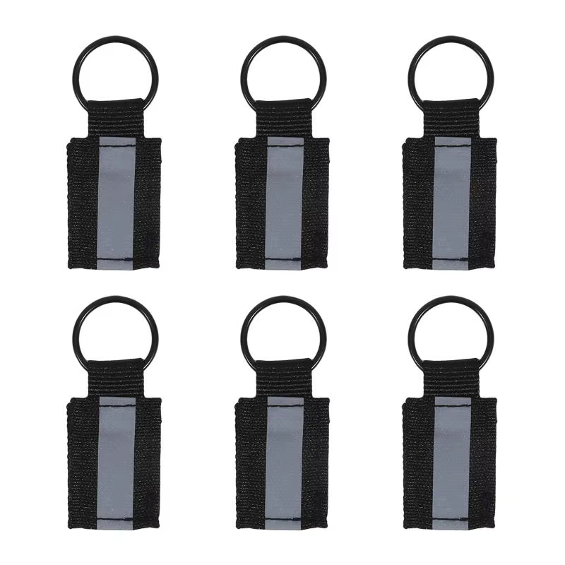 Étiquette de sac à dos réfléchissante 6 pièces pendentifs réflecteurs de sécurité