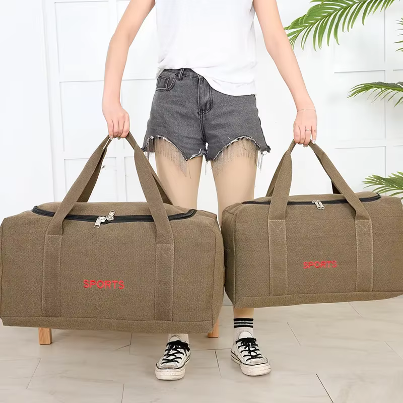 Sac à dos de voyage en toile de grande capacité