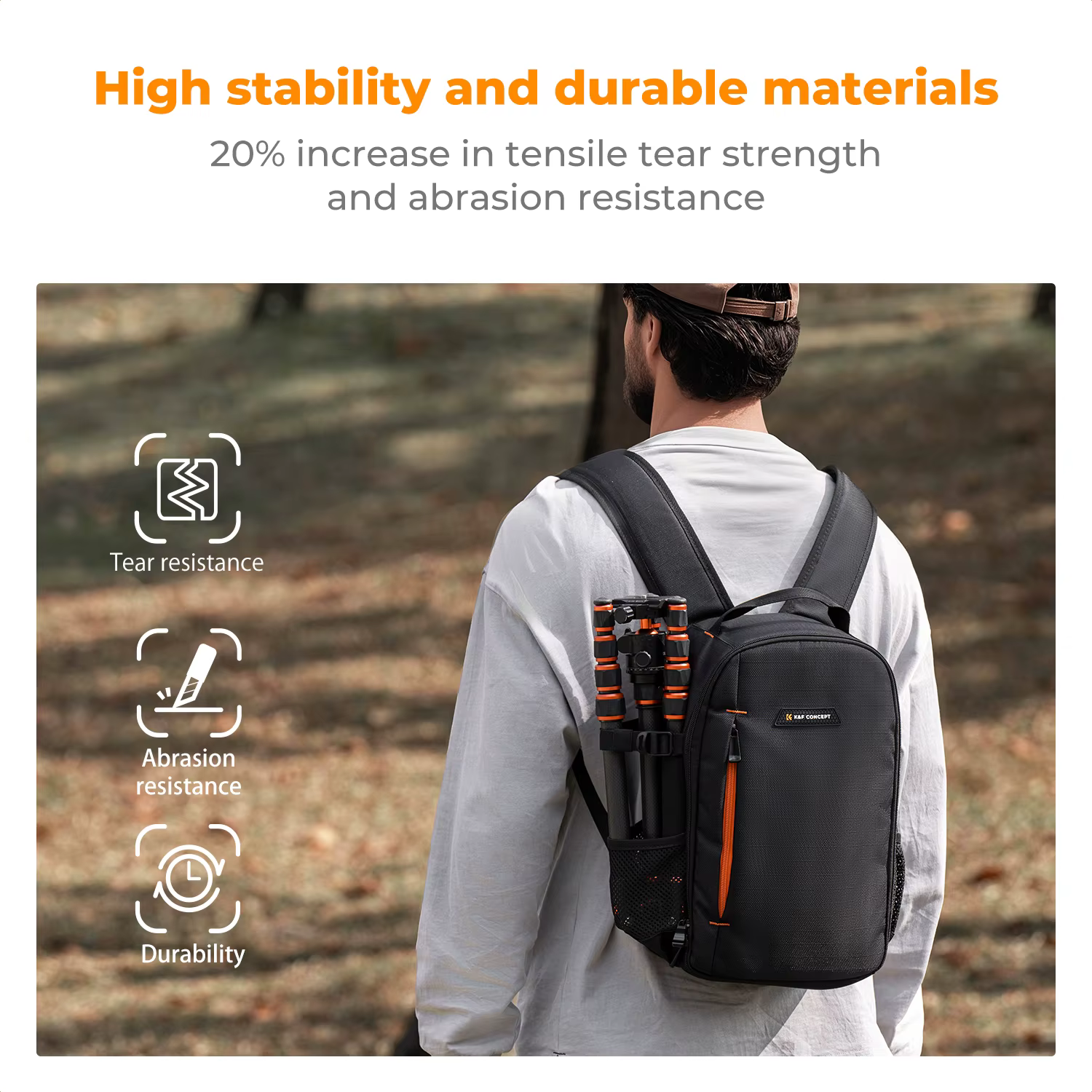Sac à dos pour appareil photo K&F CONCEPT 10L