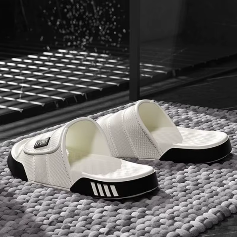 Claquettes de maison pour homme, plateforme, effet nuage, sandales d'été, tongs, claquettes de plage, chaussures décontractées pour la maison, plates, antidérapantes, en EVA, pour salle de bain