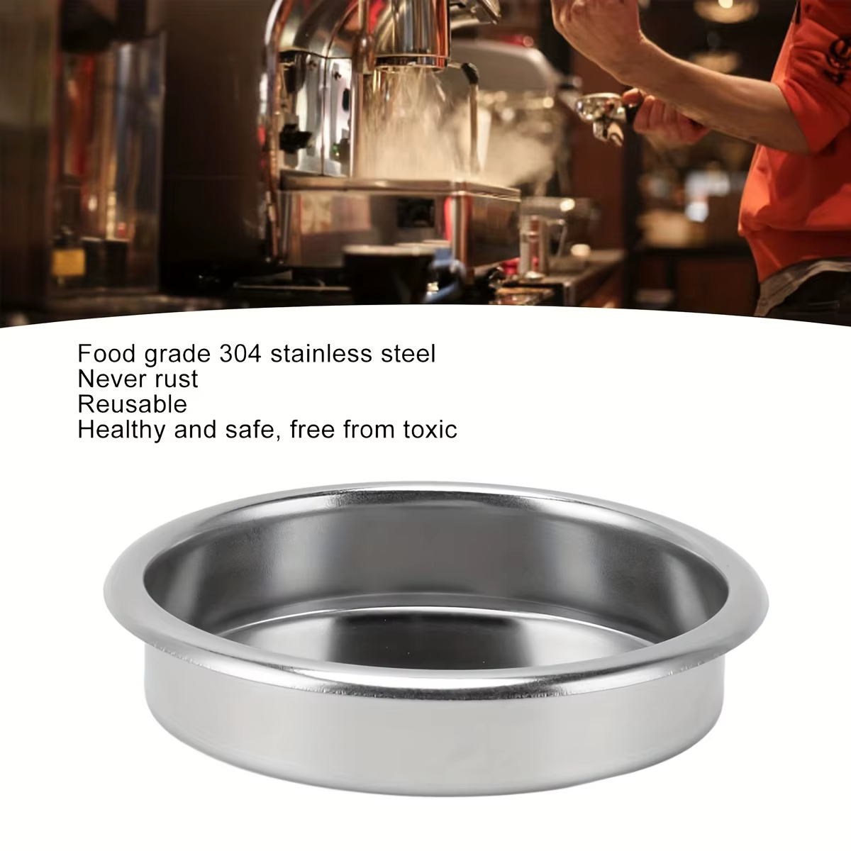 Ensemble d'accessoires pour Machine à café, 2 pièces, comprenant un filtre aveugle et un panier de filtre, outil de retrait pour Machine à café expresso