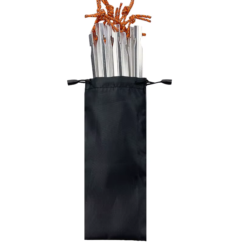Pacoone 10 pièces/lot 18cm chevilles de tente en aluminium rond piquet