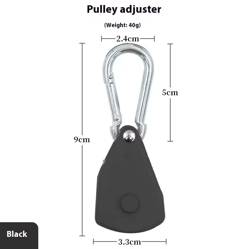 Cintre sécurisé pour corde de tente avec système d'arrimage à cliquet ; Équipement de camping robuste avec engrenages métalliques renforcés et sangle réglable