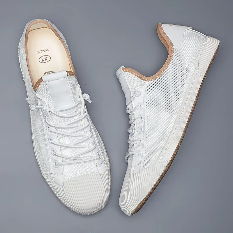 Chaussures en toile à lacets pour hommes, baskets confortables et décontractées, 2023, offre spéciale