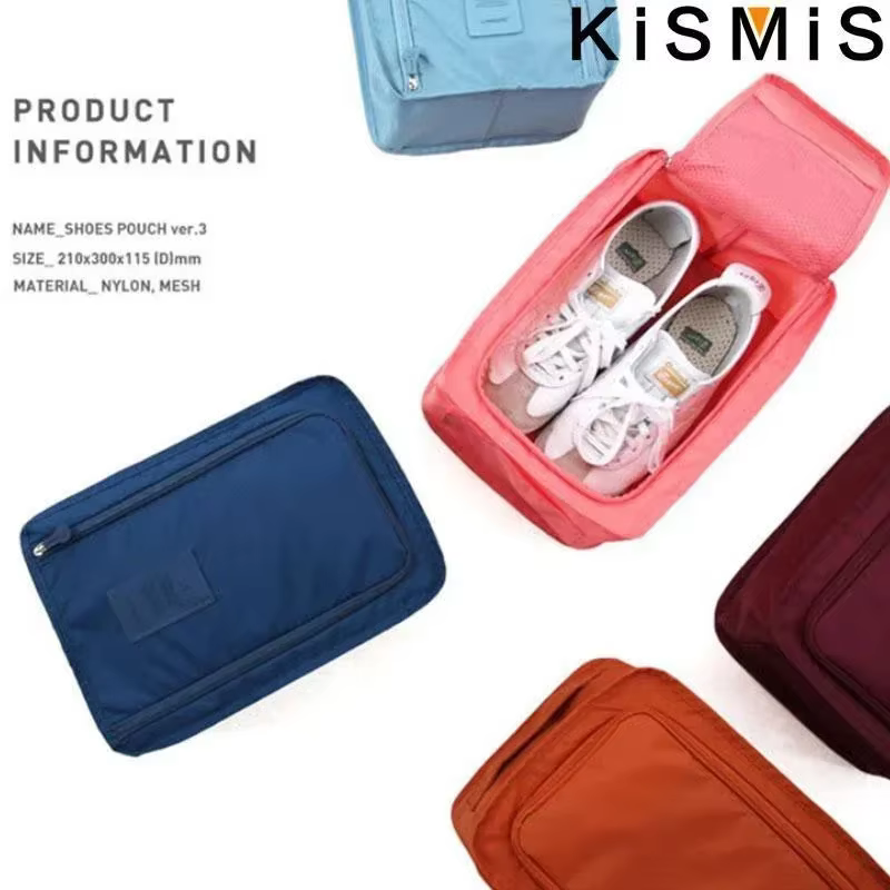 Sac de rangement portable pour chaussures de voyage, pochette de rangement multifonctionnelle, sac de rangement pour chaussures à fermeture éclair pour un tri facile