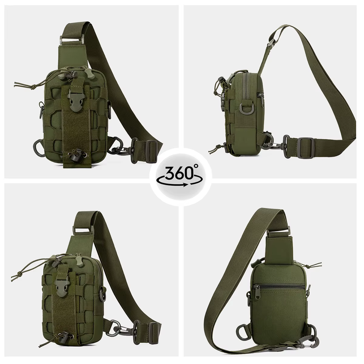 Sac de poitrine multifonctionnel, sac porte-bouteille, sac à eau à dos incliné, sac de cyclisme, sac de poitrine professionnel pour le camping et les activités de plein air