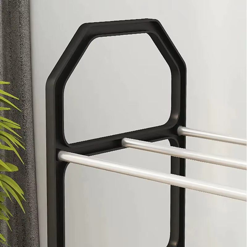 Étagère à chaussures créative simple à 4 niveaux - Armoire de rangement multifonctionnelle pour la maison/le dortoir
