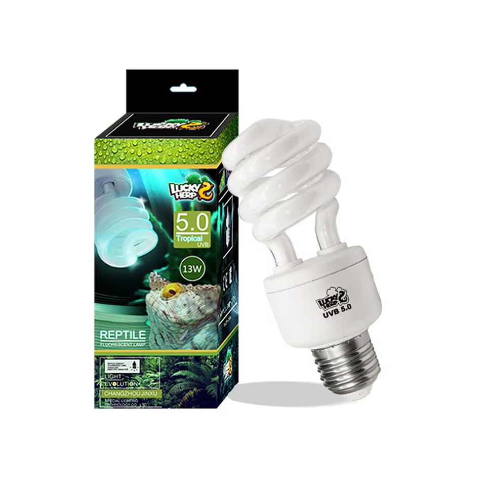 Lampe de Terrarium Tropical fluorescente compacte pour Reptile, ampoule UVA UVB 5.0, filetage de vis, 220-240V, 110V-130V,13W,26W disponible