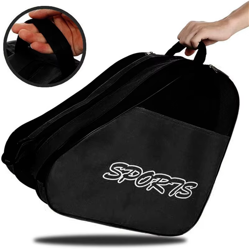 Sac de patins à roulettes Portable, sac de patinage sur glace, grande capacité, respirant, sac de rangement pour patins en ligne pour enfants, sac de chaussures de patinage