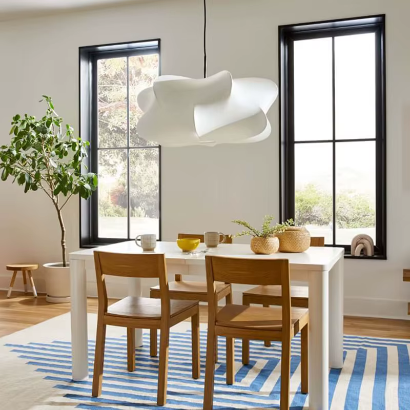Lampe suspendue en soie nordique, lustre design, luminaire suspendu au plafond, suspension, ampoule E27