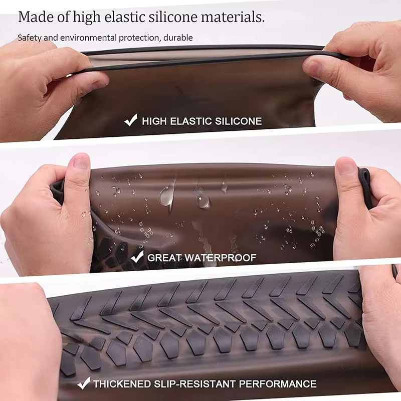 Couvre-chaussures imperméables en Silicone