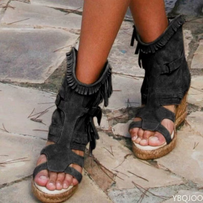Sandales à semelle compensée pour femme